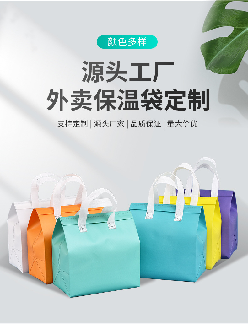 衡水市无纺布保温袋外卖袋